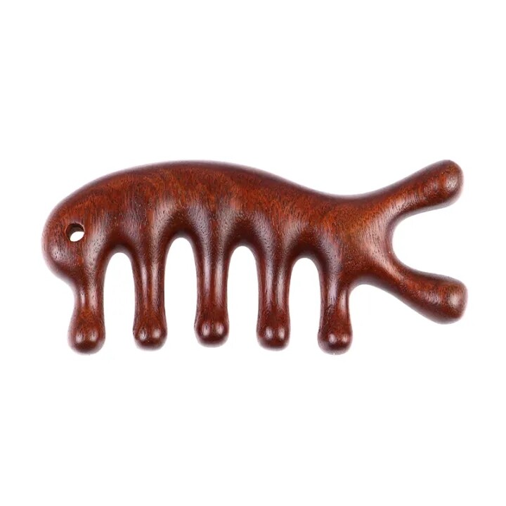 Massage Comb Gift for Women Scalp Massager Comb Sandalwood Comb Wooden Wide Tooth Hair Comb Head Tool