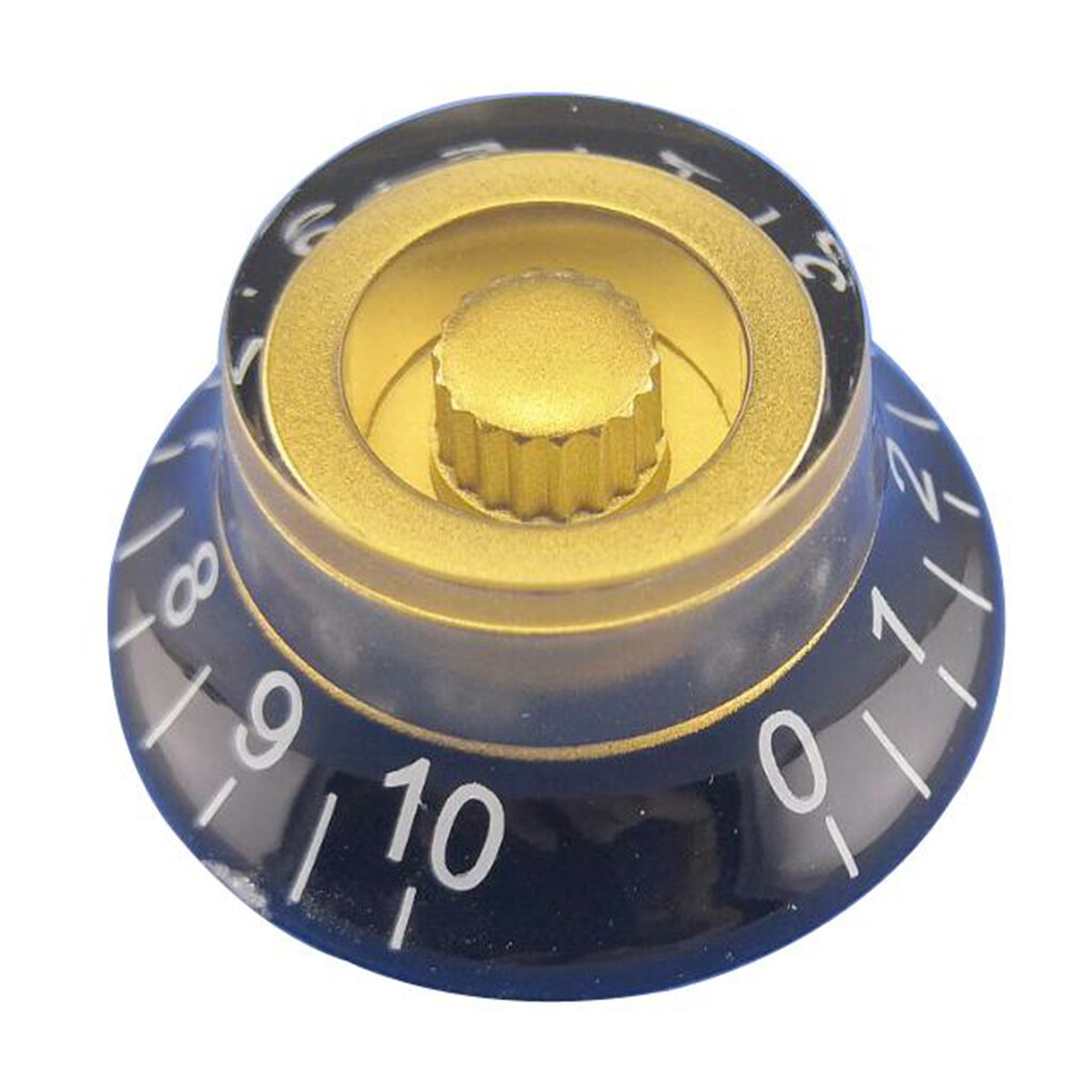 BNGUITAR 4x Acrylic Guitar & Volume Control Knobs for Electric Guitar Accessory