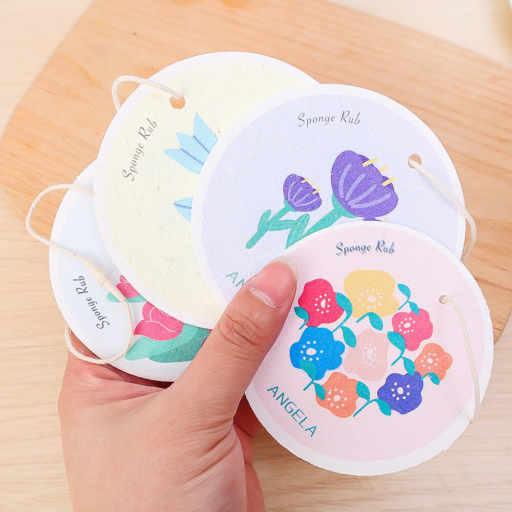 3Pcs Cartoon Sanrio Sponges Wipe Wood Pulp Sponge Scouring Pad Compressed Cleaning Sponges Pot Wipe Cleaning Tools