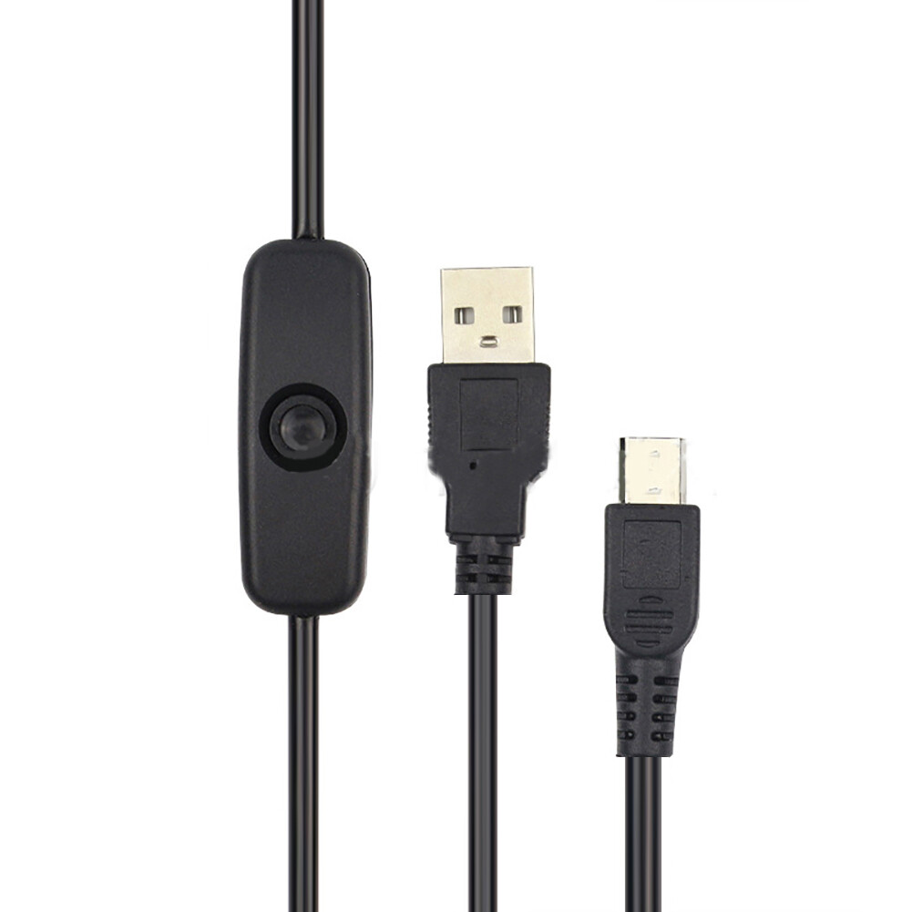 USB to Micro USB Charger Power Cable with On/Off Switch for Raspberry Pi