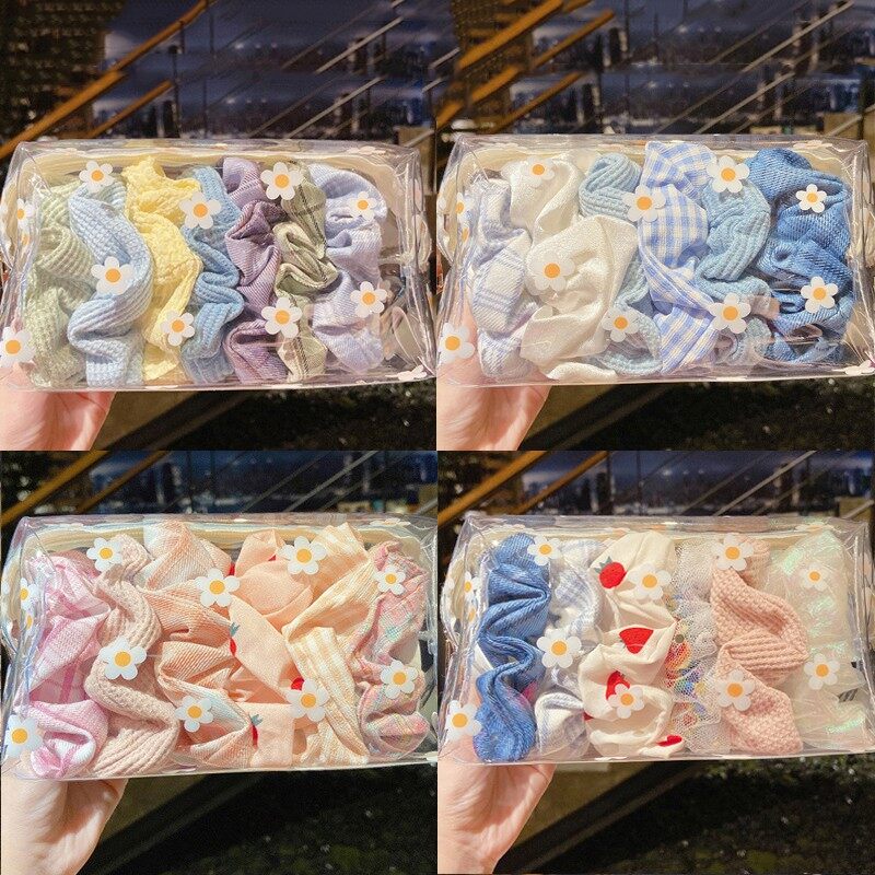 Set of 6 / 7 Feminine Chiffon Hairbands