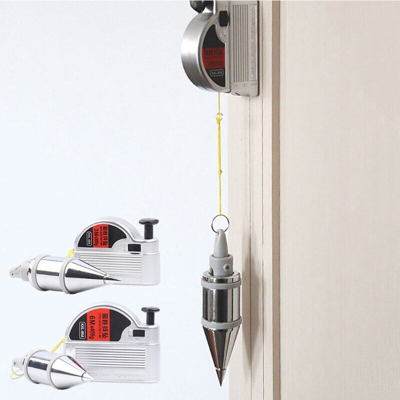 M89B Plumb Bob W/ String QuickStabilizing Hanging Wire Hammer