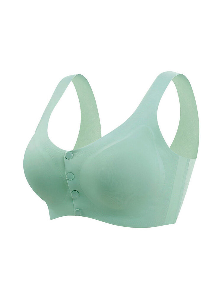 Large Front button bra with silicone padding plus size butang depan bra ...