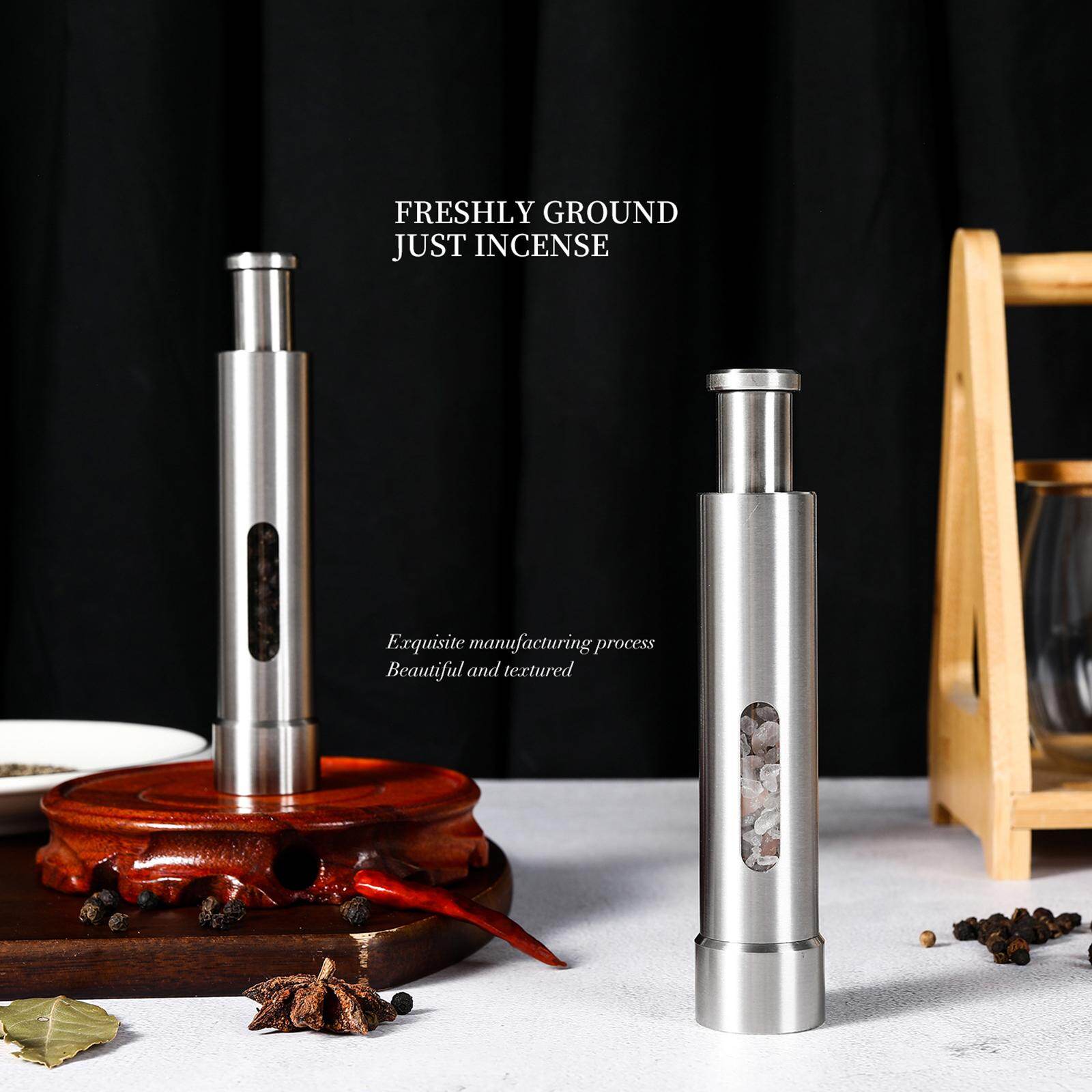 Blesiya Electric Gravity Pepper Grinder Pepper Mill Salt Mill Black