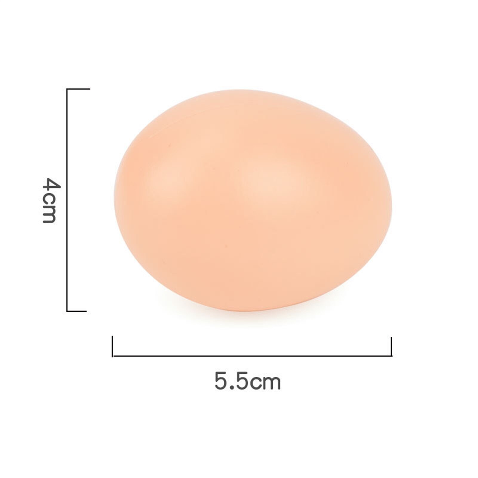 Sanwood® 4Pcs Fall Resistant Artificial Egg Smooth Surface Plastic Realistic DIY Easter Compact Chicken Egg for Kids 4Pcs Novel Small