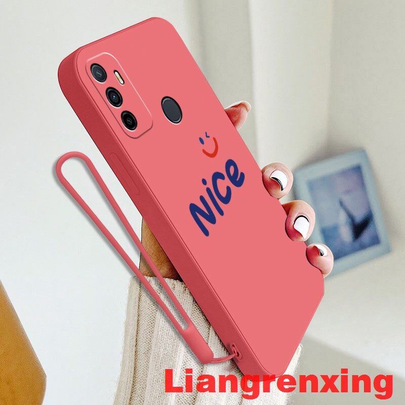 Casing OPPO A53 2020 phone case Softcase Liquid Silicone Protector Smooth shockproof Bumper Cover new design YTNC01