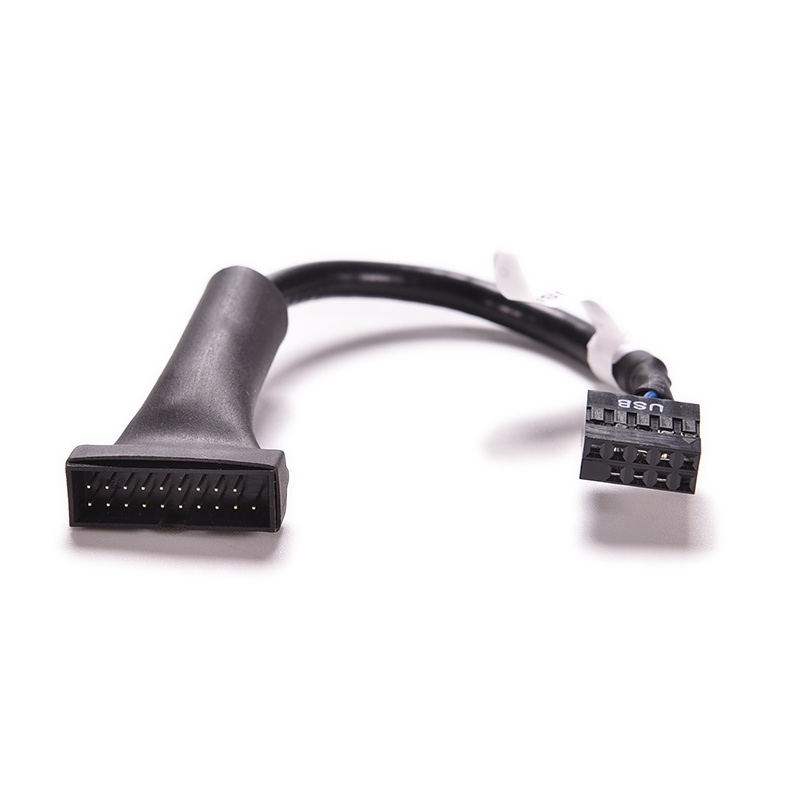 Elector bo mạch chủ usb 2.0 9pin nữ sang 20pin vỏ usb 3.0 cáp chuyển đổi nam