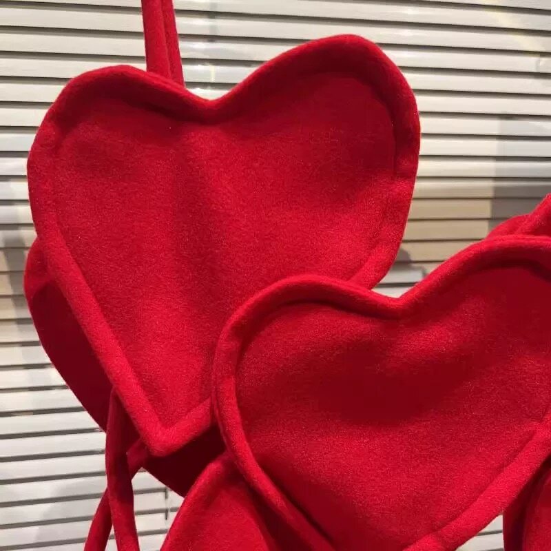 Áo Vest Lưới Thiết Kế Veet Họa Tiết Tình Yêu Lớn Ba Chiều Phong Cách Cổ Điển Mới Red2022Spring Áo Khoác Ngoài