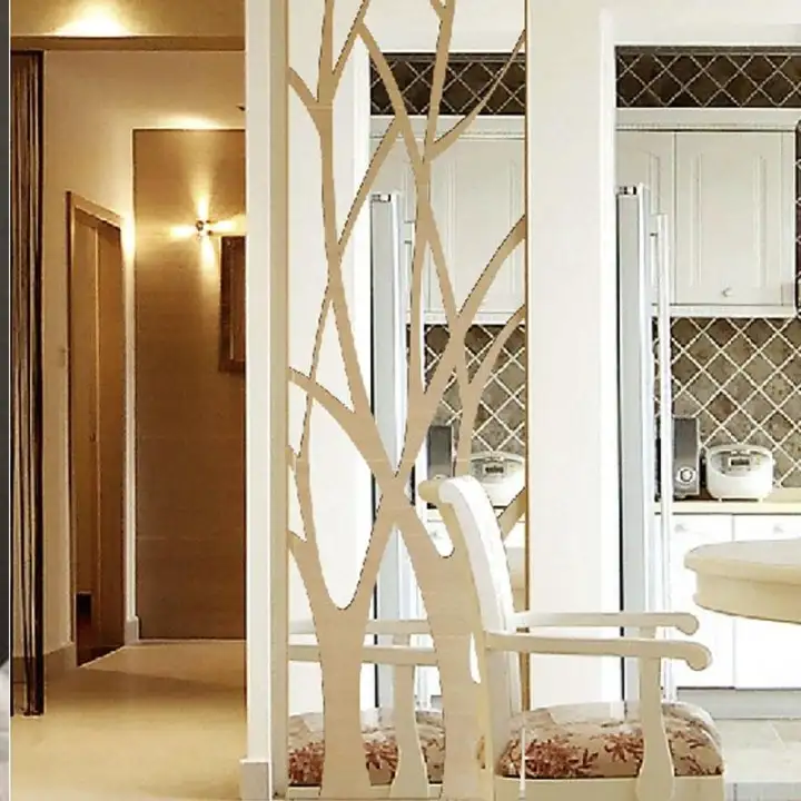 1pcs 100 28cm Acrylic Tree Branch Mirror Art Mural Removable Self Adhesive Wall Decor Tiles L And Stick For Home Living Room Diy