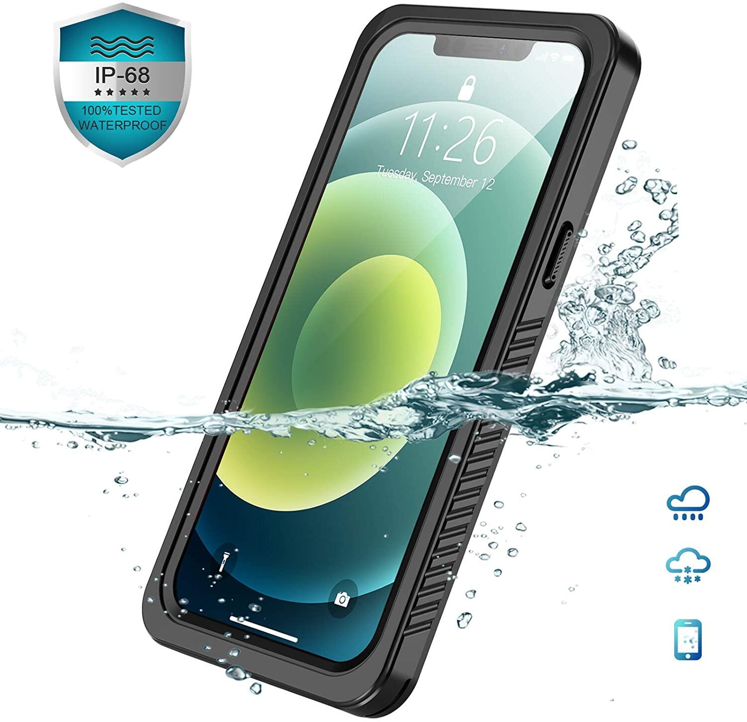 Waterproof Case for iPhone 16 Pro Max, Full Body with Built-in Screen Protector Rugged Dustproof Shokcproof Clear Case for iPhone 15 Pro Max/14 Pro Max/13 Pro Max/12 Pro Max/11 Pro Max