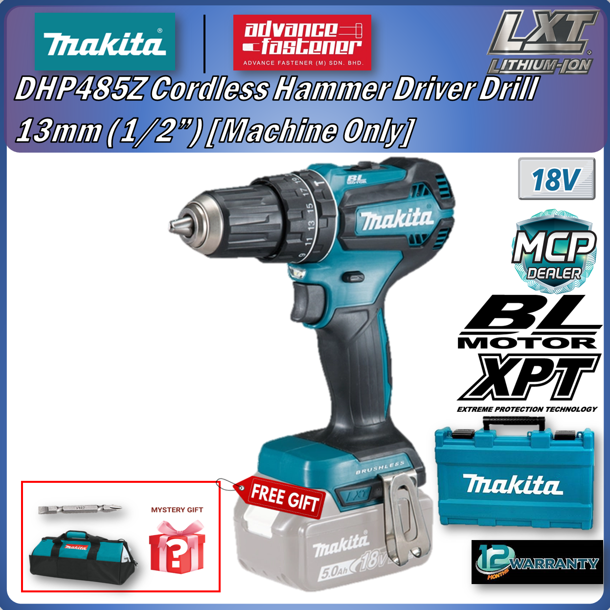 MAKITA DHP485RFE DHP485Z 18V Cordless Hammer Driver Drill 13MM 1 2 makita-dhp485rfe-dhp485z-18v-cordless-hammer-driver-drill-13mm-1-2