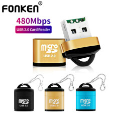 FONKEN Đầu Đọc Thẻ USB Đa Năng, Đầu Đọc Thẻ Nhớ Điện Thoại Di Động Micro SD/TF Mini Tốc Độ Cao Xách Tay