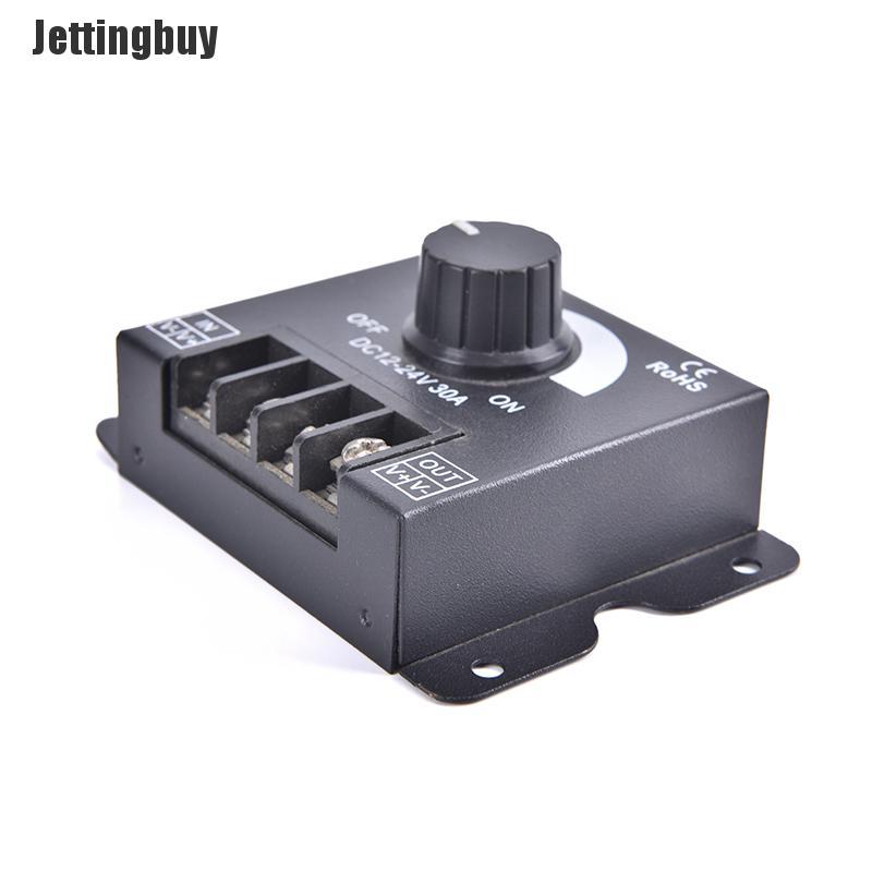 [Jettingbuy] Hot sale Công Tắc Điều Chỉnh Độ Sáng LED DC 12V 24V Bộ Điều Chỉnh Điện Áp 30A 360W Bộ Điều Chỉnh Độ Sáng Có Thể Điều Chỉnh
