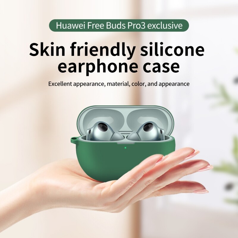 Kingzalin tai nghe silicon Trường Hợp Đối Với Huawei Freebuds Pro 3 Bảo Hiểm Đầy Đủ Chống Sốc Tai nghe nhét tai không dây vỏ Ốp bảo vệ Đối Với Huawei Freebuds Pro 3