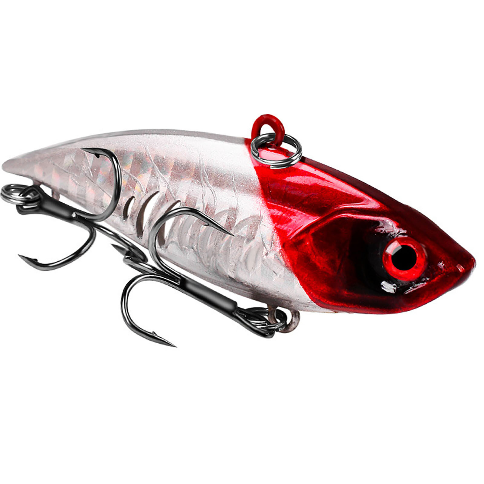6.5cm/11g Artificial Fake Bait Vib Hard Bait Built-in Ball Minnow Lure Bait With Hooks For Fishing