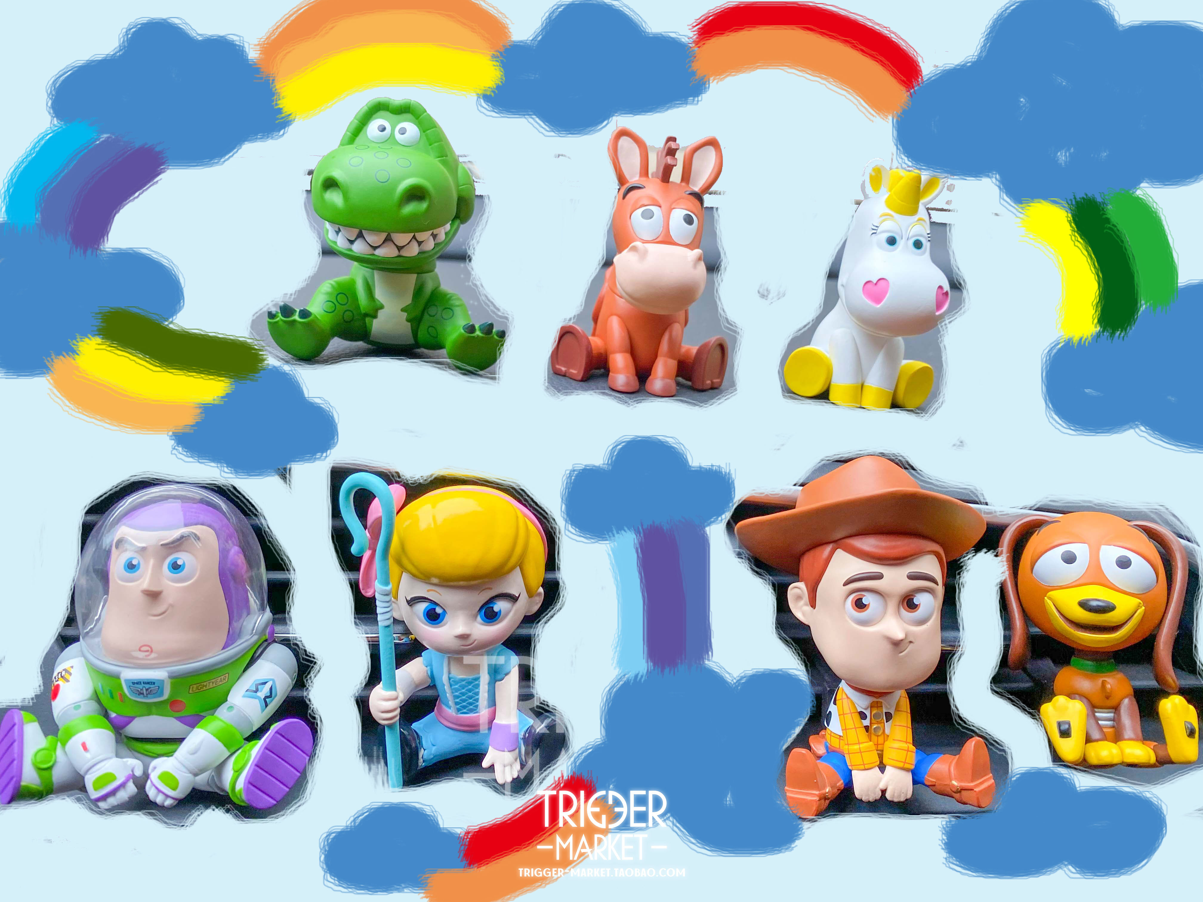 [Car] Toy Story Buzz Lightyear Woody's threeeyed blind box air