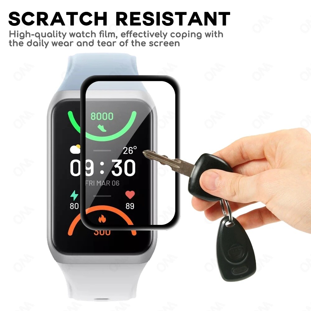 Screen Protector Film For OPPO band 2 smart watch 3D PMMA Screen Protector Full Coverage and HD Clear Soft Film