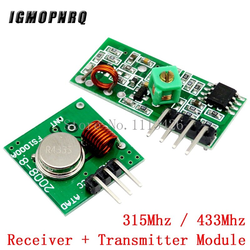315Mhz/433MHz RF máy phát không dây mô-đun và bộ nhận 5V DC không dây cho Arduino Raspberry Pi/cánh tay/MCU WL Bộ tự làm