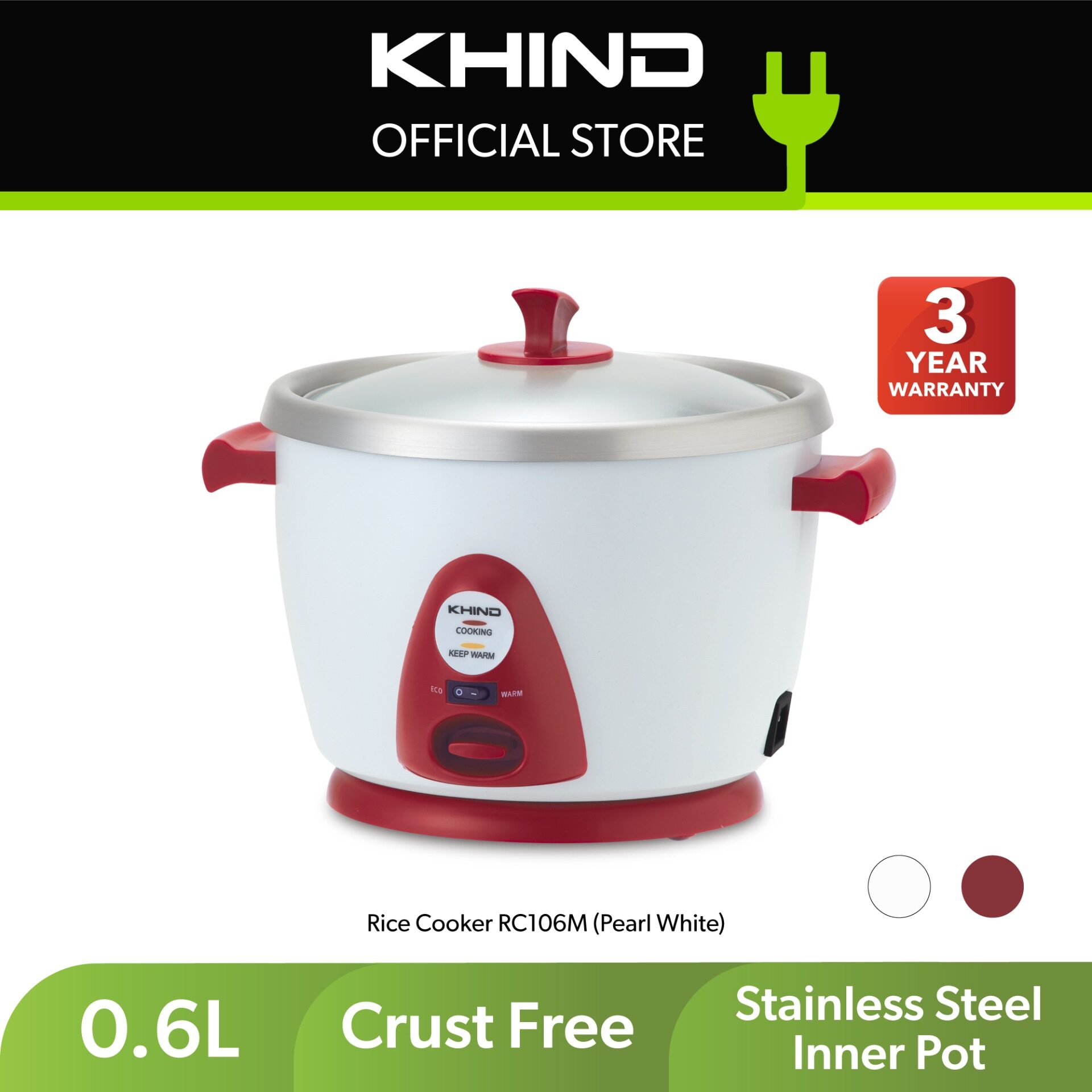 khind rice cooker rc106m