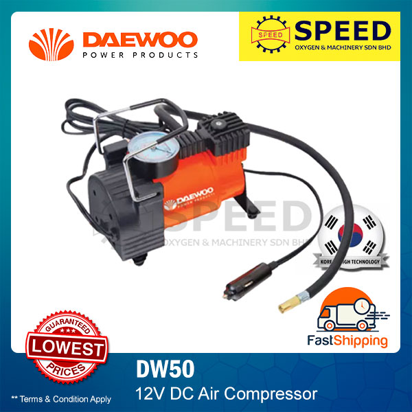 Speedoxygen Daewoo Car Air Compressor Set Dw50 Lazada