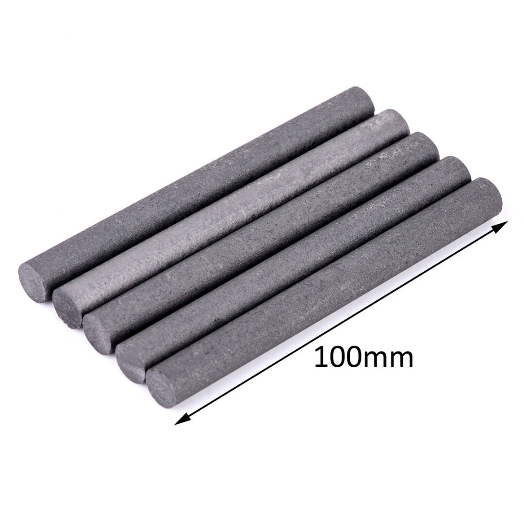 BOKALI 5 Thanh Trụ Điện Cực Than Chì 99.99% Thanh Công Cụ Công Nghiệp Đen 100X10Mm
