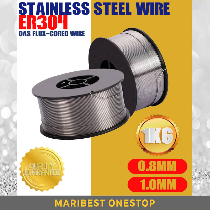 Gas Flux Cored Wire 1kg 0.8MM 1.0mm Flux Cored Gas Mig Welding Wire Steel Cored Wayar kimpalan