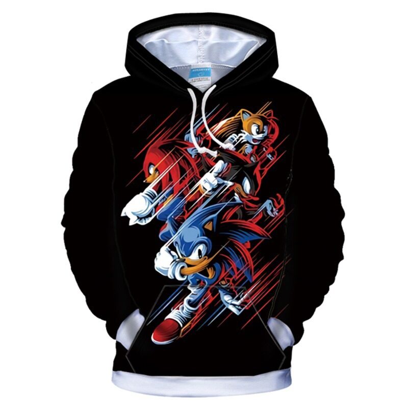 Color : A01, Size : Height-90cm Xgfkljkrelw Sonic The Hedgehog Pullover Pullover Sweatshirt Sweater Outerwear Boys and Girls Child Boys and Girls Tag 90 