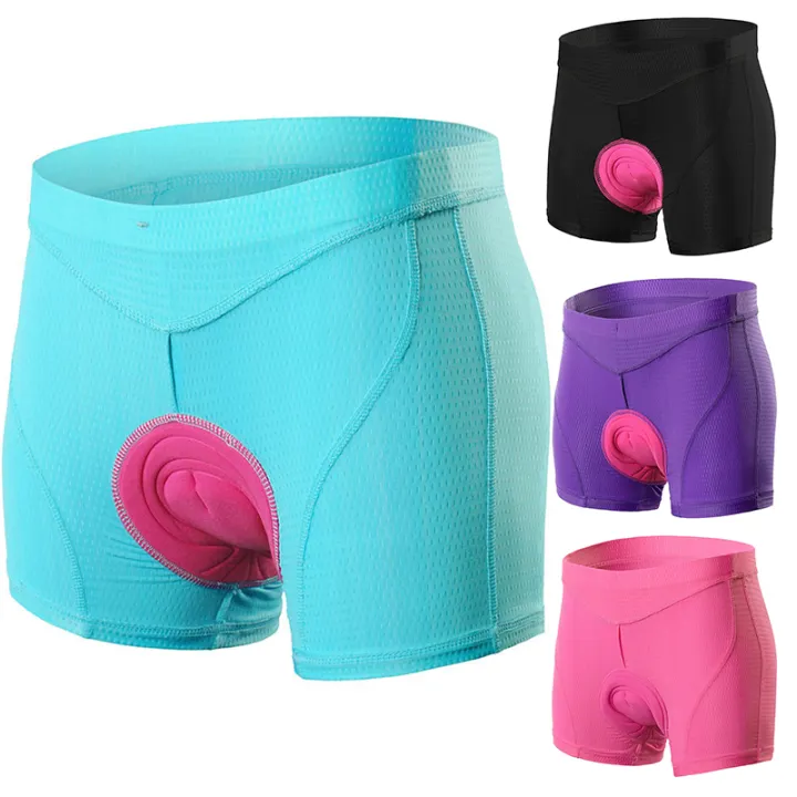 women's plus size padded cycling shorts