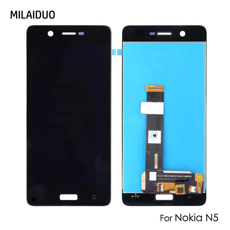 Milaiduo Layar LCD untuk Nokia 5 N5 Ta-1008 Ta-1030 5.2
