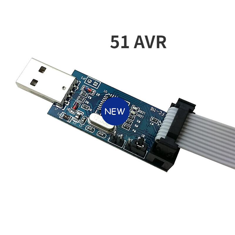 Usbasp USB ISP 3.3V / 5V Bộ lập trình AVR USB atmega8 atmega128 mới + 10pin dây hỗ trợ Win7 64bit