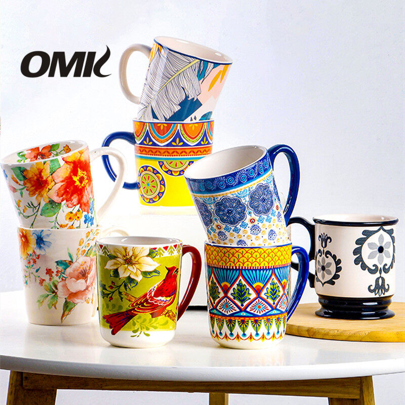 OMK 4pcs set of American ceramics Mugs coffee cup