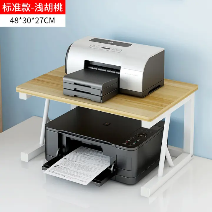 Desktop Stand for Printer Printer Shelf Multifunctional Multi-Layer Office Desktop Storage Simple Copier Document Storage Shelves Office Supplies Organizer Color : White
