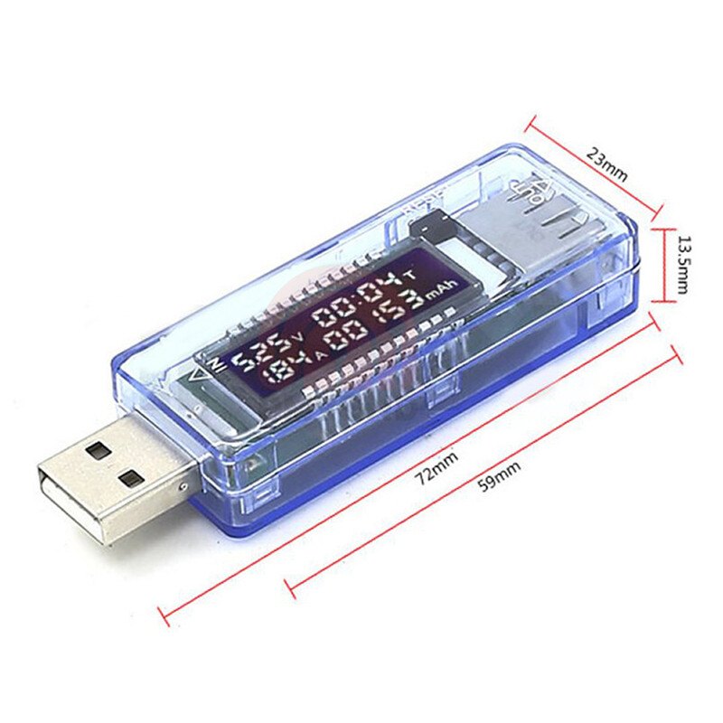 Máy Kiểm Tra Sạc USB Máy Đo Dòng Điện Áp Bác Sĩ Vôn Kế Ampe Kế Máy Kiểm Tra Dung Lượng Pin Máy Dò Điện Di Động