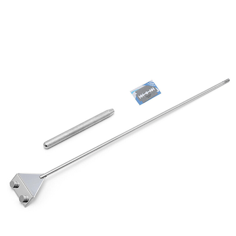 Aquarium Glass Fish Tank Stainless Steel Coralline Algae Scraper Blade Cleaner