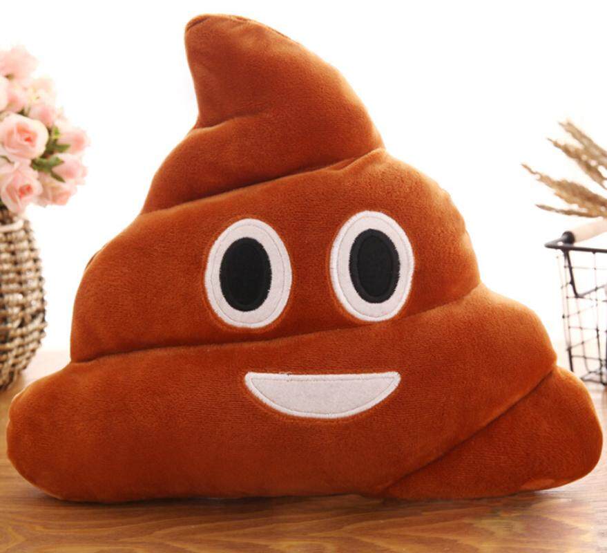 Emoji Plush Toy Throw Funny Poop Shape Creative Cushion Soft