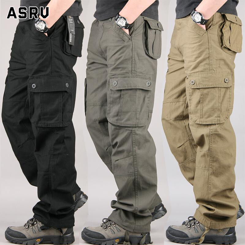 ASRV Men's Cotton Casual Military Army Cargo Camo Combat Work Pants with 6 Pocket