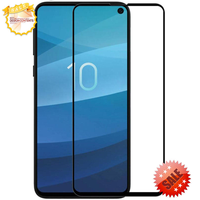 XICCI Tempered Glass for Samsung S10/S10E/S10 Plus Full Cover Screen Protector Anti-Explosion 9H Complete Covering Full Glue Glass Protective Film