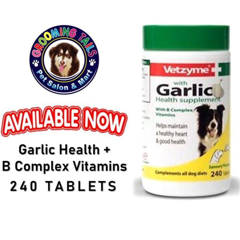 vetzyme garlic tablets dogs