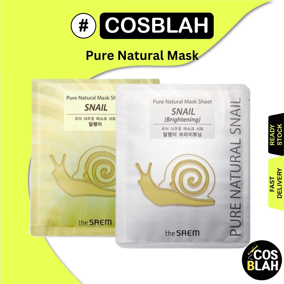 The saem pure natural mask sheet 1p / 5p / 10p