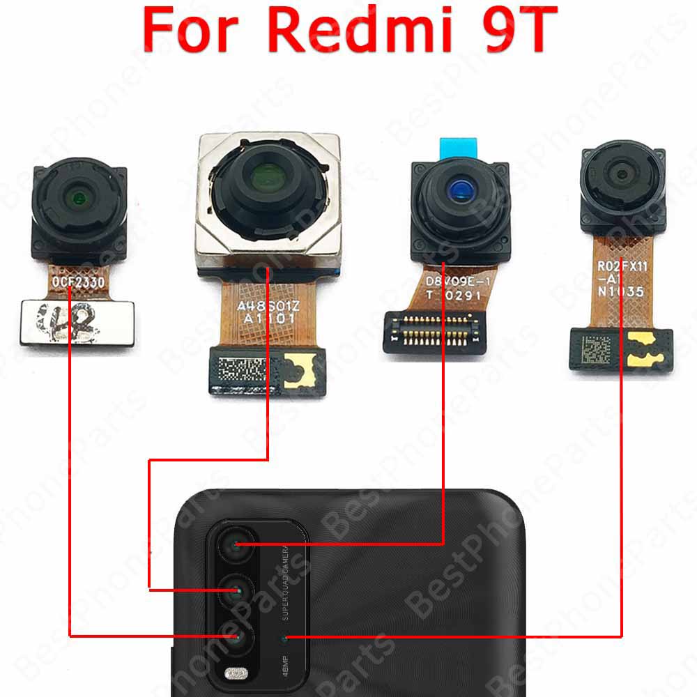 Chính Hãng Camera Mặt Lưng Phía Sau Cho Xiaomi Redmi 9 9A 9C 9T Mô-đun Máy Ảnh Mặt Sau Xem Thay Thế Phụ Tùng Thay Thế Sửa Chữa