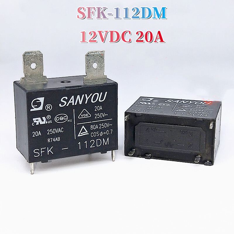 Relais SANYOU SFK-112DM (SFK-112) - 20A 250VAC - Boîtier DIP-4 - Pour Circuits électroniques - Neuf