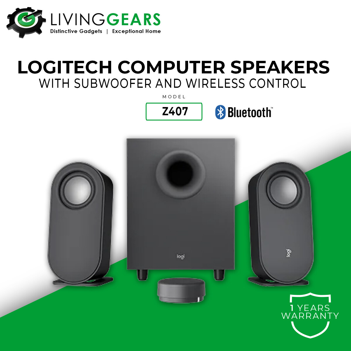 Logitech Z407 Bluetooth Computer Speakers With Subwoofer And Wireless Control Lazada 5049