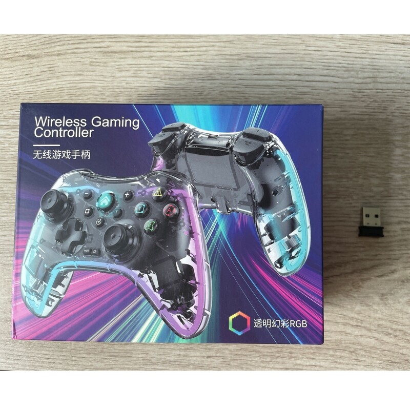 Tay Cầm Chơi Game Không Dây Tương Thích Bluetooth 2.4G Bộ Chuyển Đổi Đầu Thu USB Cho Bộ Điều Khiển Trò Chơi RGB S03 Tay Cầm Chơi Game Không Dây