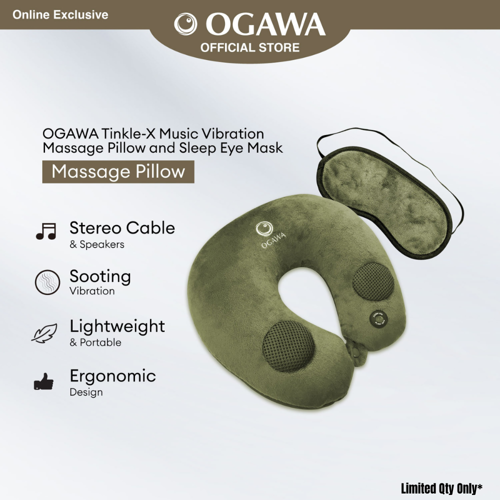 OGAWA Tinkle X Music Vibration Massage Pillow and Sleep Eye Mask Lazada