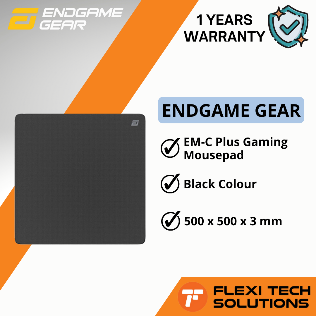 Flexi Tech ENDGAME GEAR EM-C / EM-C Plus Gaming Mousepad - Black