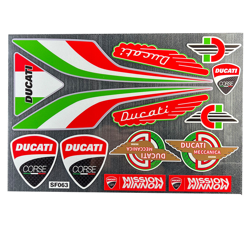 Motorcycle Sticker Reflective Waterproof For DUCATI