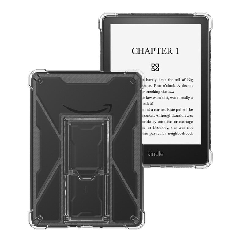 Transparent shockproof protective case for Amazon Kindle Fire Fire7 e-book reader anti drop clear cover shell Kindle Paperwhite5 6.8 inch Paperwhite 4 PQ94WIF Paperwhite 3 2 holder stand