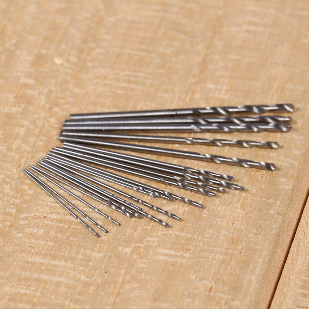 20Pcs Mini drill bit High Speed Steel HSS Micro Twist Drill Bit Set 0.3mm-1