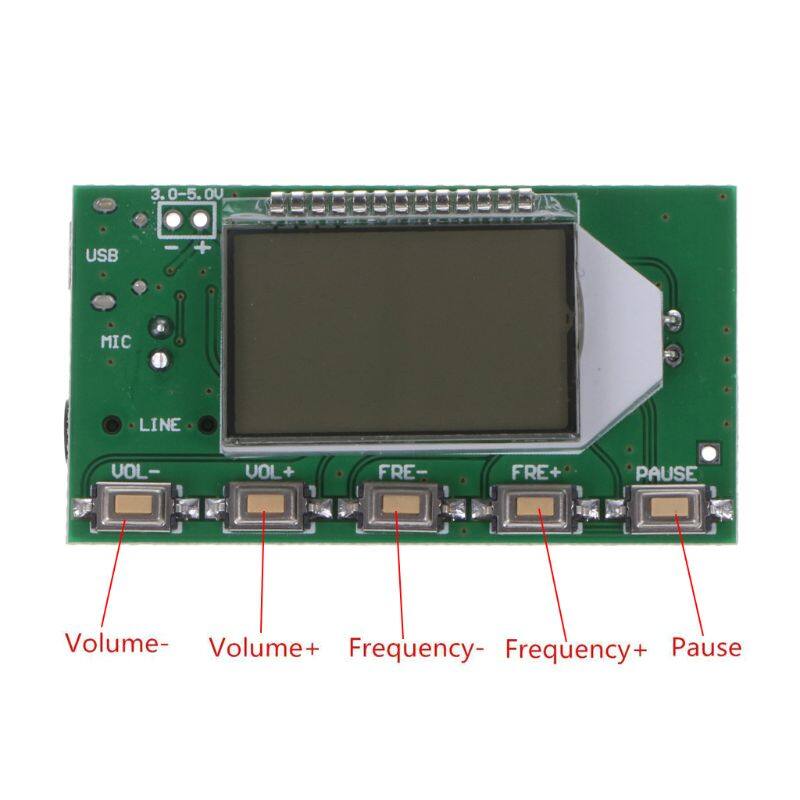 DSP PLL 87-108MHz Digital Wireless Microphone Stereo FM Transmitter Module Board