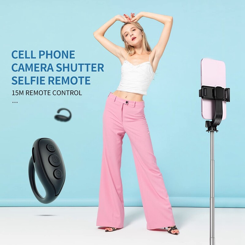 Bluetooth Remote Control Page Turner, Cell Phone Camera Shutter Selfie Remote, Smart Ring Remote for IPhone IPad